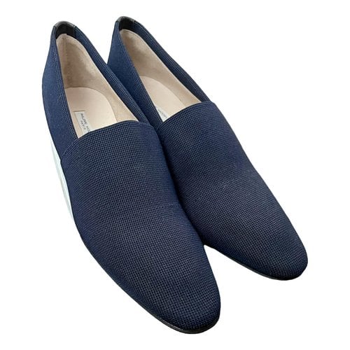 Pre-owned Philippe Model Cloth Heels In Navy