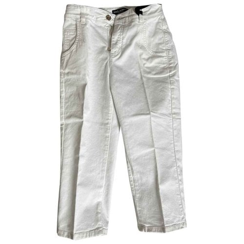 Pre-owned Dolce & Gabbana Short Jeans In White