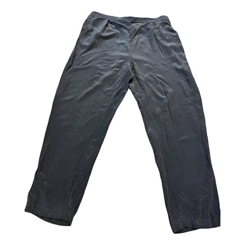 Pre-owned Max & Moi Silk Trousers In Grey