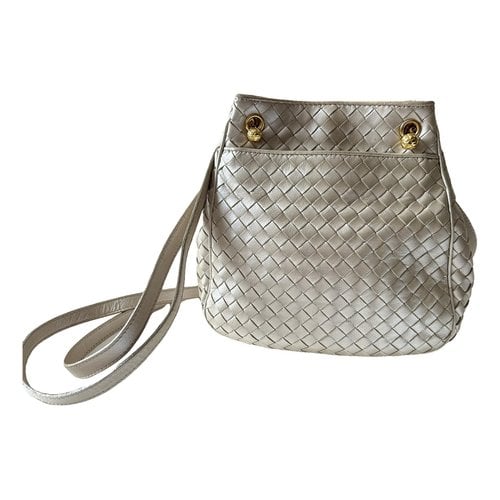 Pre-owned Bottega Veneta Leather Handbag In Gold