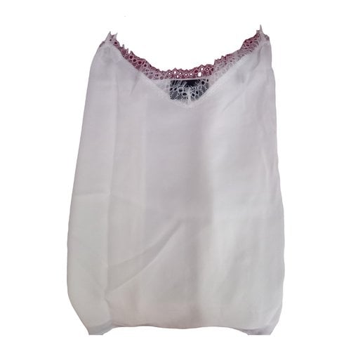 Pre-owned The Kooples Silk Camisole In White