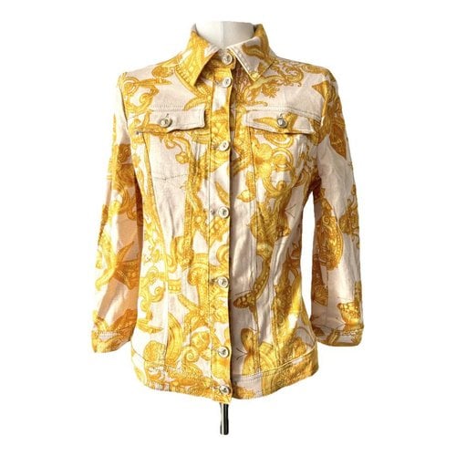 Pre-owned Versace Jacket In Yellow