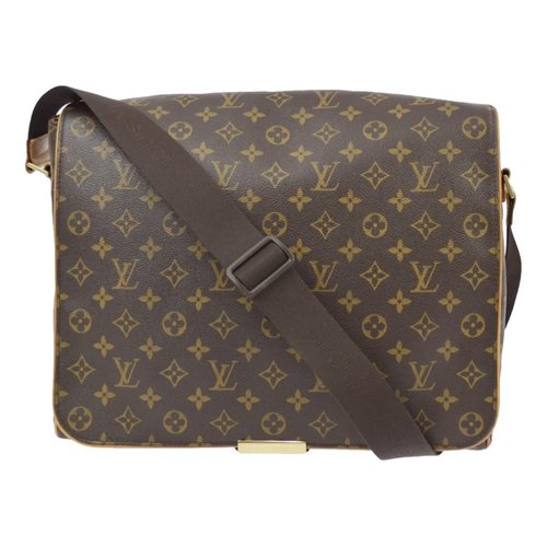 Pre-owned Louis Vuitton Abbesses Messenger Cloth Bag In Brown