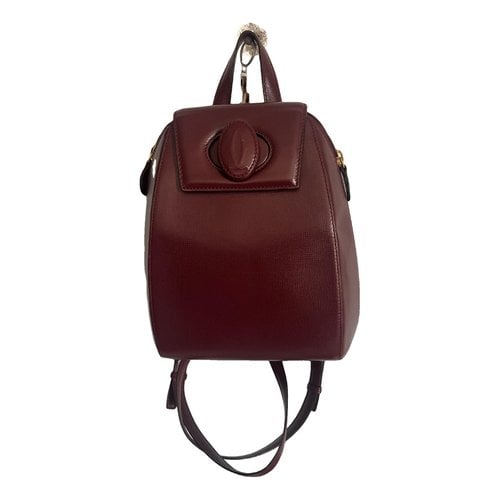 Pre-owned Cartier Leather Backpack In Other