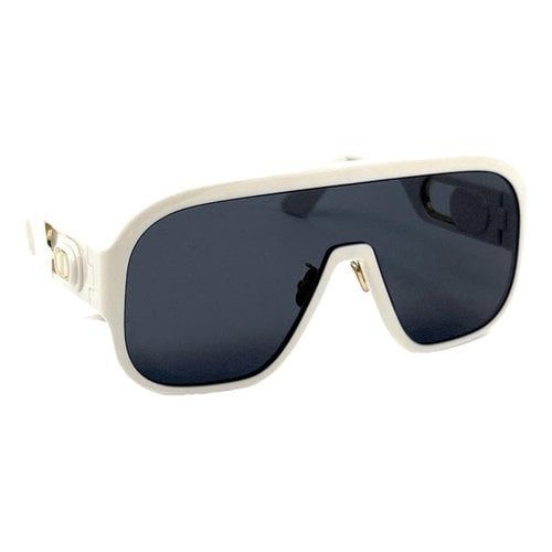 Pre-owned Dior Oversized Sunglasses In White