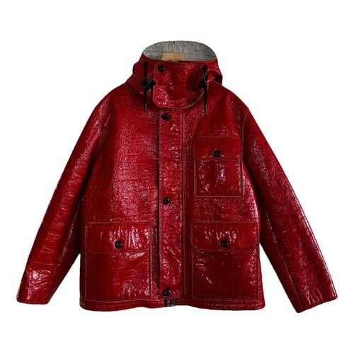 Pre-owned Moncler Trenchcoat In Red
