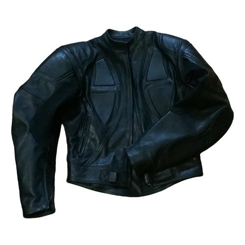 Pre-owned David Koma Leather Jacket In Black