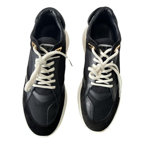 Pre-owned Buscemi Leather Low Trainers In Black