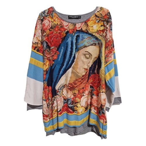 Pre-owned Dolce & Gabbana Silk T-shirt In Multicolour