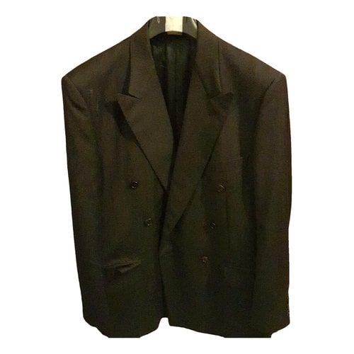 Pre-owned Corneliani Wool Vest In Black