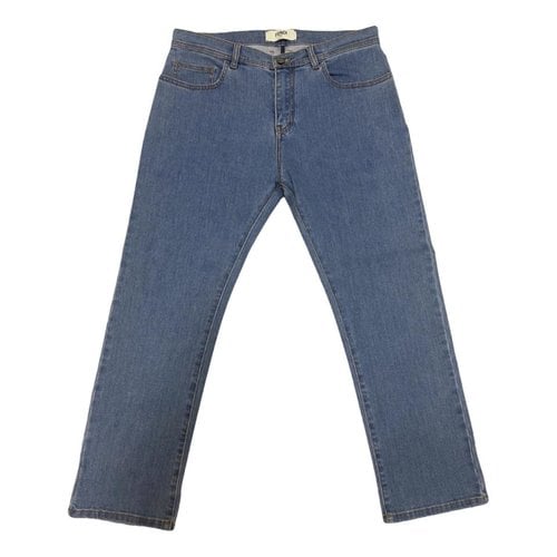 Pre-owned Fendi Boyfriend Jeans In Blue