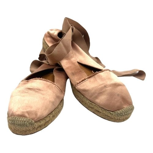 Pre-owned Lanvin Cloth Espadrilles In Pink