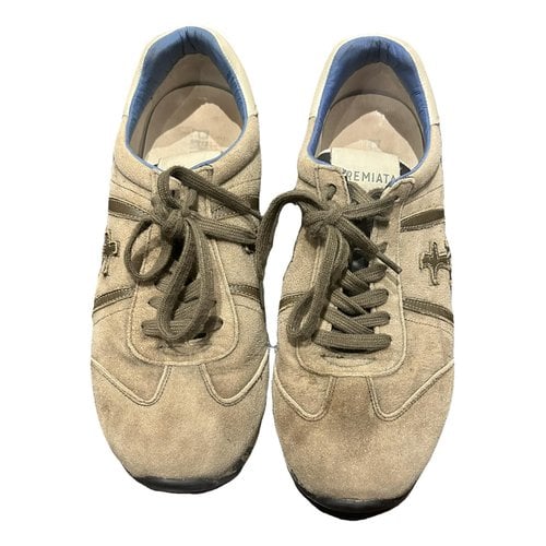 Pre-owned Premiata Low Trainers In Grey
