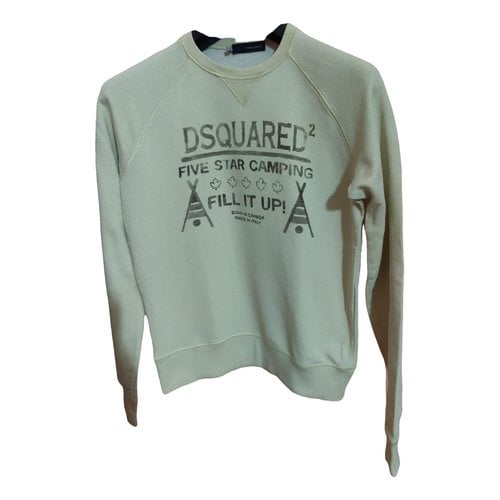 Pre-owned Dsquared2 Sweatshirt In Beige