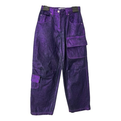 Pre-owned Msgm Boyfriend Jeans In Purple