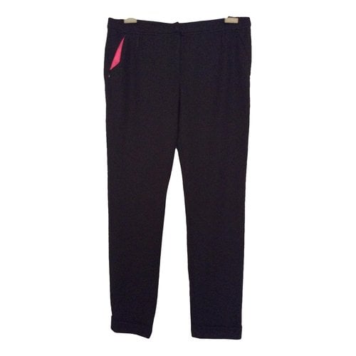 Pre-owned Nina Ricci Straight Pants In Black