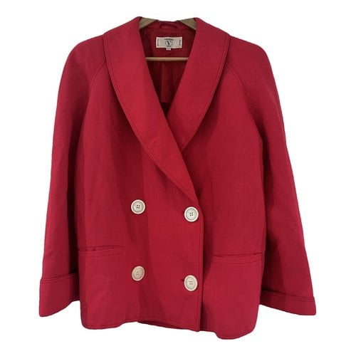 Pre-owned Valentino Wool Blazer In Red