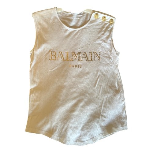 Pre-owned Balmain Blouse In White