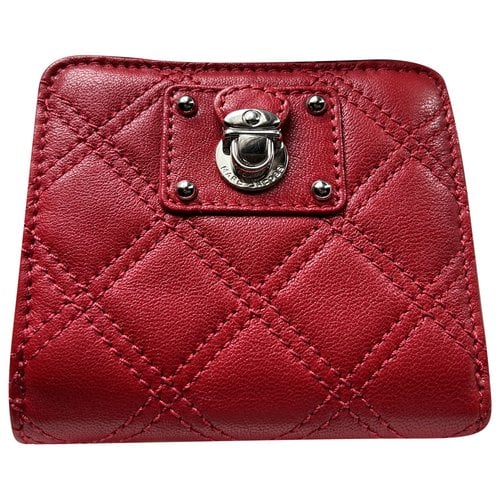 Pre-owned Marc Jacobs Leather Wallet In Red