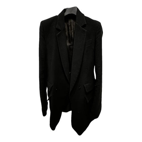 Pre-owned Rick Owens Coat In Black