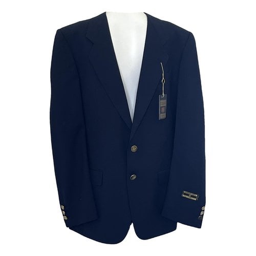 Pre-owned Emanuel Ungaro Wool Vest In Blue