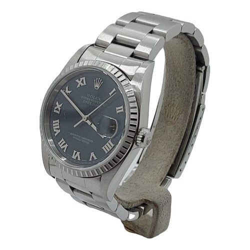 Pre-owned Rolex Datejust 36mm Watch In Silver