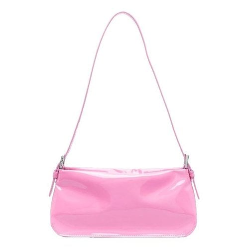 Pre-owned By Far Patent Leather Handbag In Pink