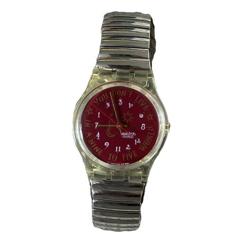 Pre-owned Swatch Watch In Grey