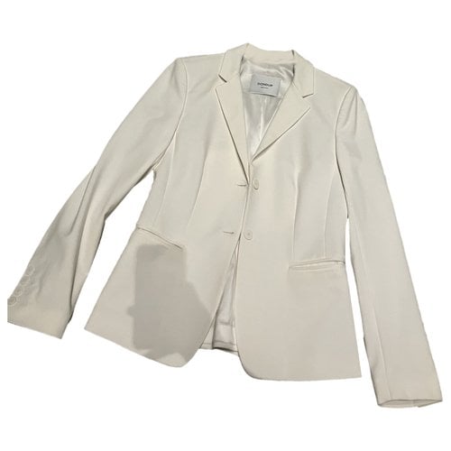 Pre-owned Dondup Coat In White