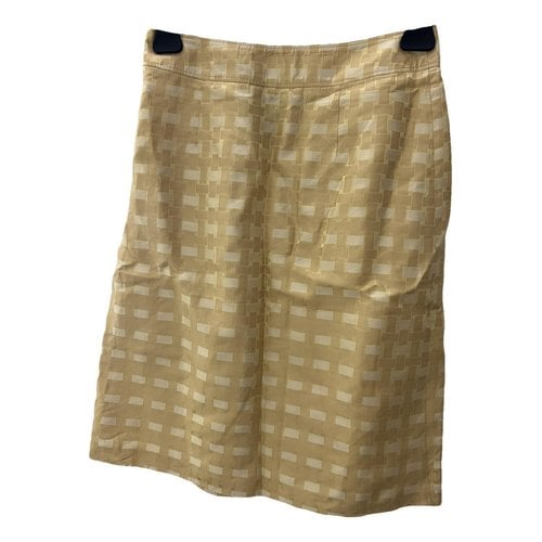 Pre-owned Burberry Linen Mid-length Skirt In Other