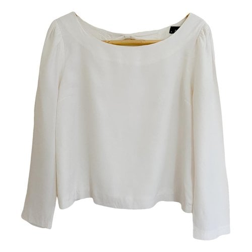 Pre-owned Bardot Blouse In White