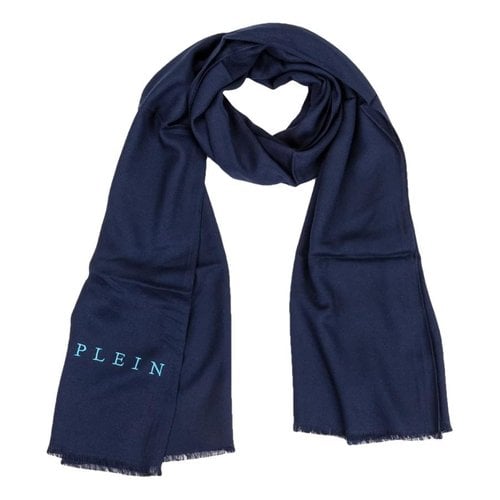 Pre-owned Philipp Plein Stole In Blue