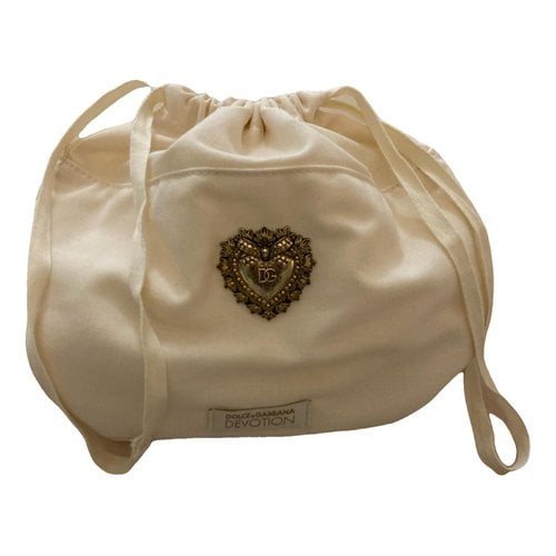Pre-owned Dolce & Gabbana Clutch Bag In Beige