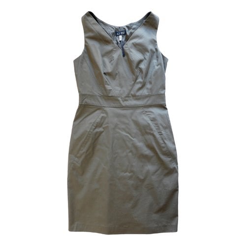 Pre-owned Armani Jeans Mid-length Dress In Khaki