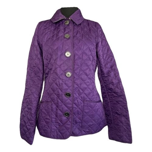 Pre-owned Burberry Jacket In Purple