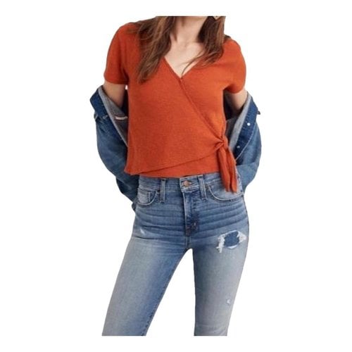 Pre-owned Madewell Blouse In Orange