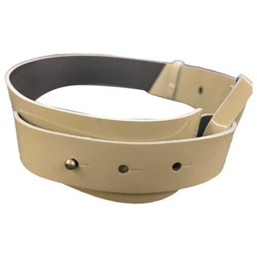 Pre-owned Marni Leather Belt In Khaki