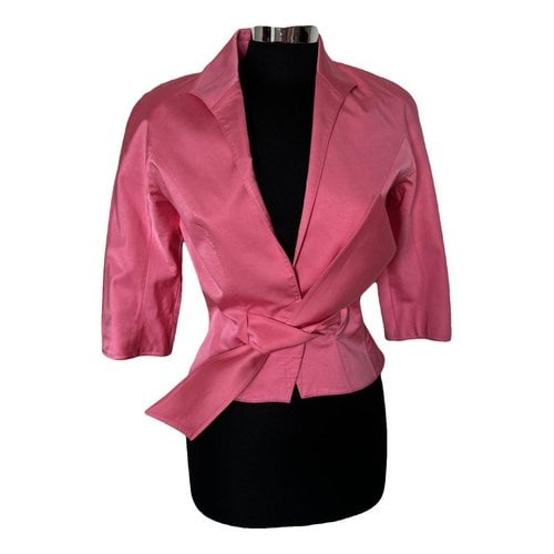 Pre-owned Mugler Short Vest In Pink