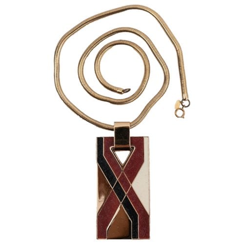 Pre-owned Lanvin Necklace In Gold