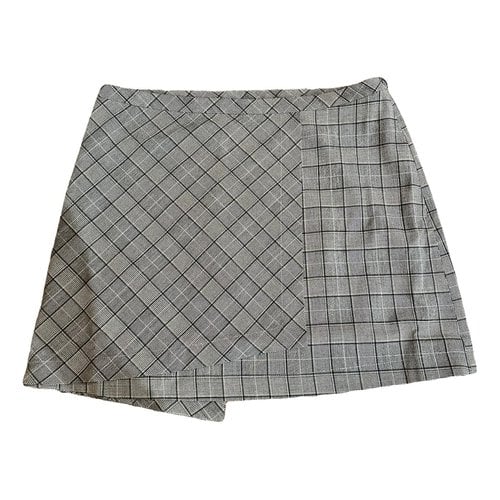 Pre-owned Ganni Mini Skirt In Grey