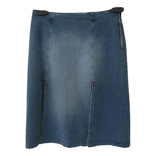 Pre-owned Moschino Cheap And Chic Mini Skirt In Blue