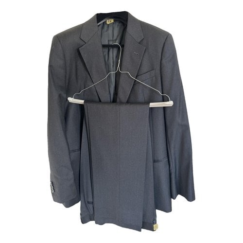 Pre-owned Armani Collezioni Wool Suit In Anthracite