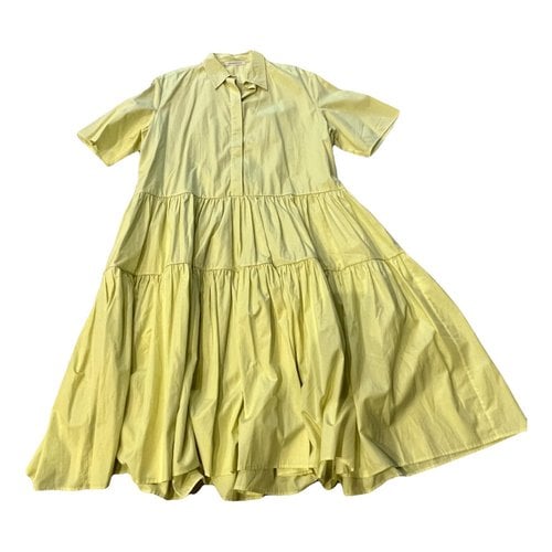 Pre-owned Cecilie Bahnsen Primrose Mid-length Dress In Yellow