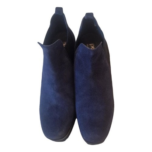 Pre-owned Pedro Garcia Boots In Blue