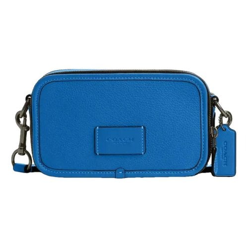 Pre-owned Coach Leather Bag In Blue