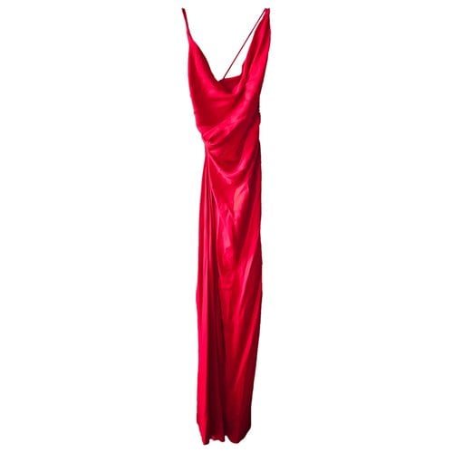 Pre-owned Christopher Esber Maxi Dress In Red