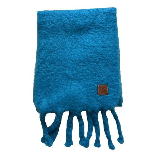 Pre-owned Loewe Scarf In Turquoise