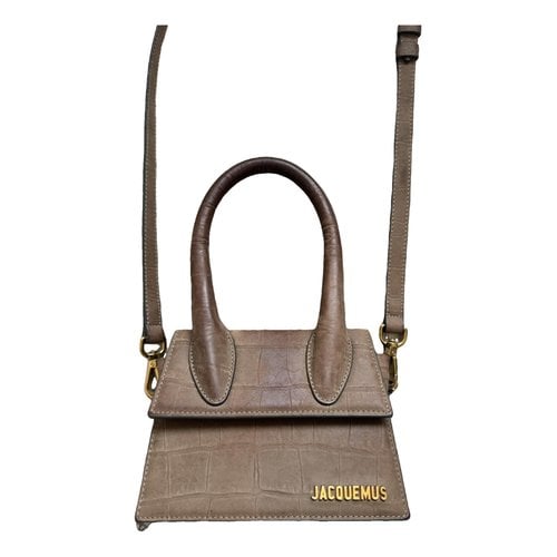 Pre-owned Jacquemus Chiquito Leather Handbag In Brown