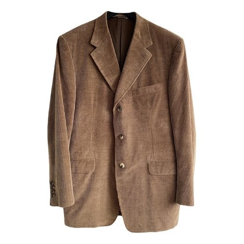 Pre-owned Canali Cashmere Jacket In Brown