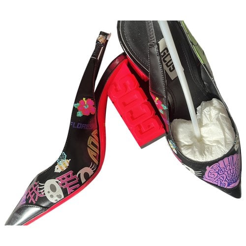 Pre-owned Gcds Leather Heels In Multicolour